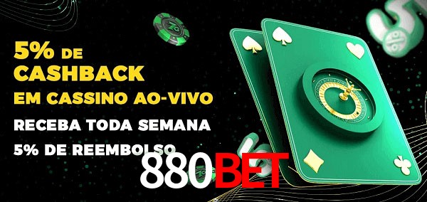 Promoções do cassino ao Vivo 880BET